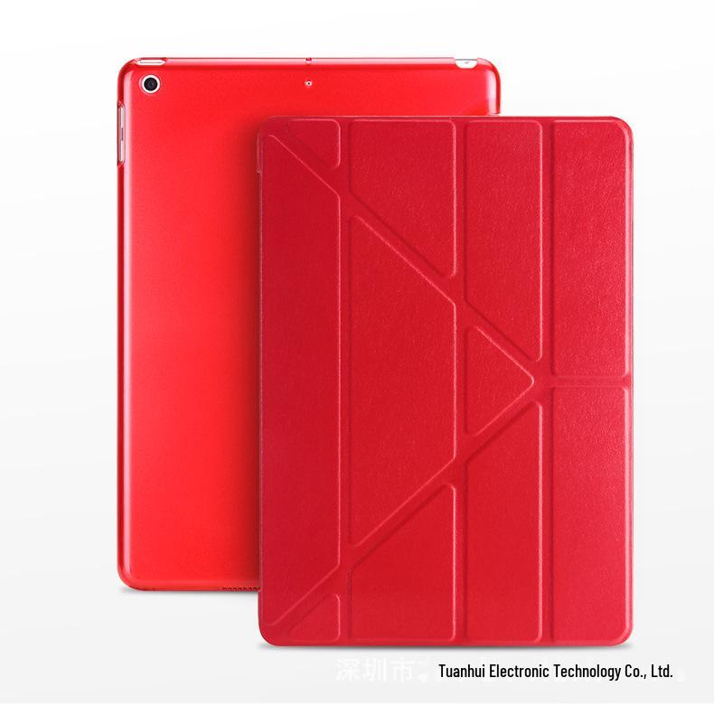 Custodia iPad Anti-Goccia Pieghevole a Y con Texture di Seta per iPad Pro Mini 6 da 10,2"