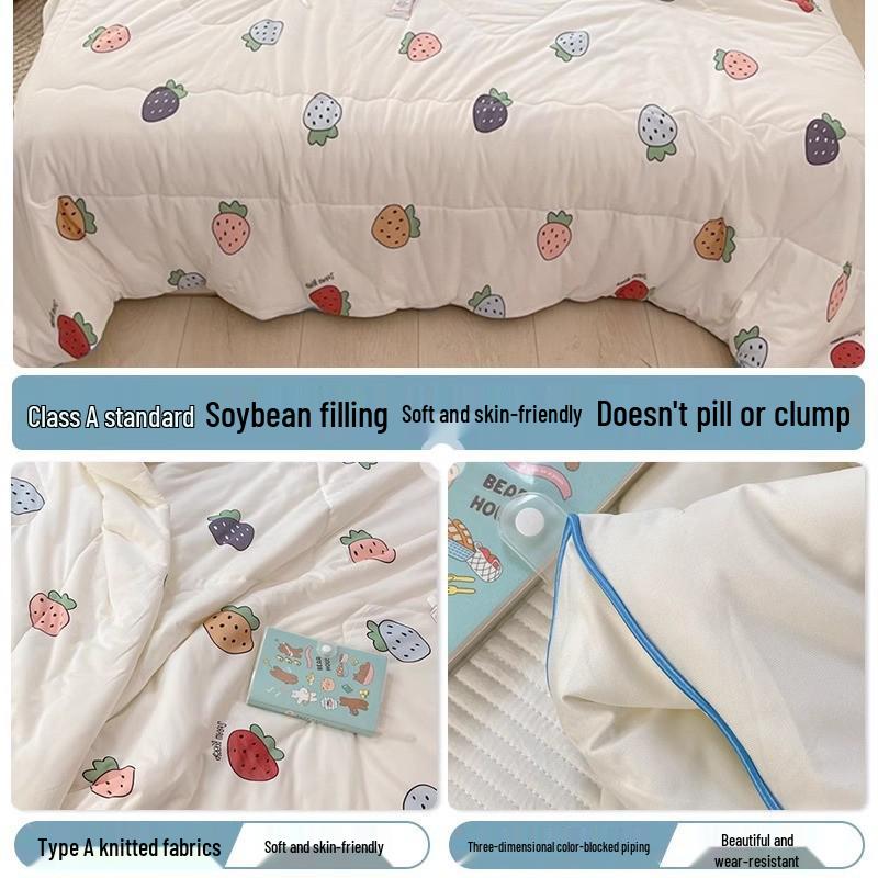 Leichte Baumwoll-Kinderbettdecke - Maschinenwaschbare Sommerdecke