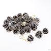 36 Pieces Christmas Cones Ornament With String Pendant Crafts for Gift Tag Tree Party