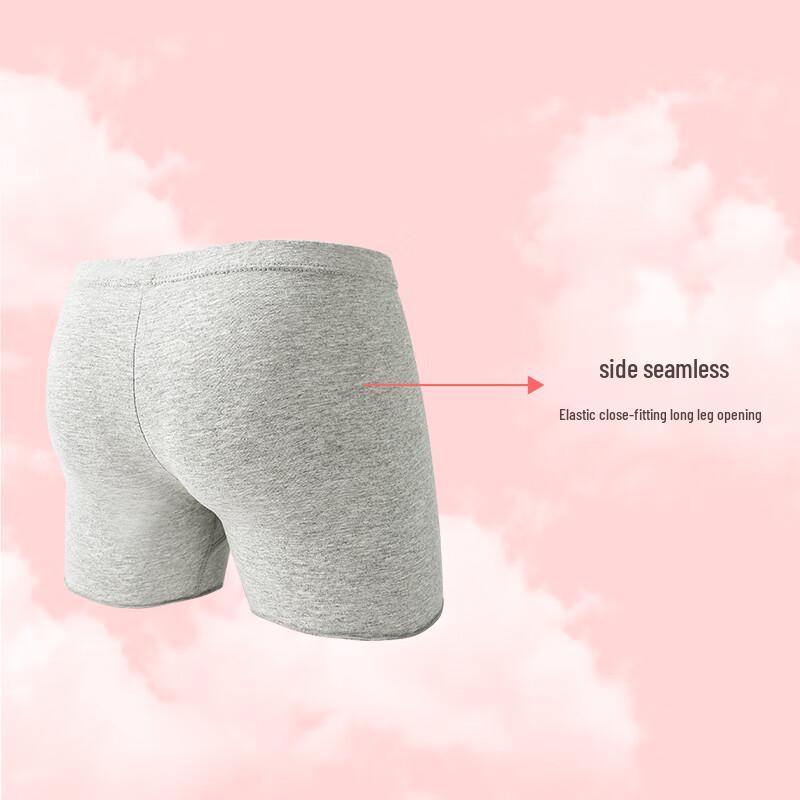 Girls' Cotton Anti-Chafe Safety Shorts