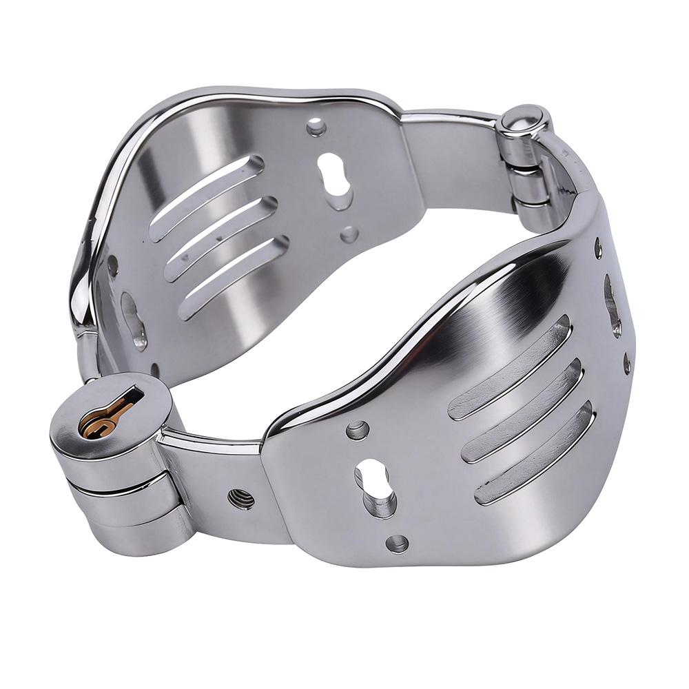 Metal Wrist & Ankle Cuff Chrome Plated Stainless Steel Wrist Cuff Anklet Metal Restraint Gear for Bondage Play Adult Sex Toys
