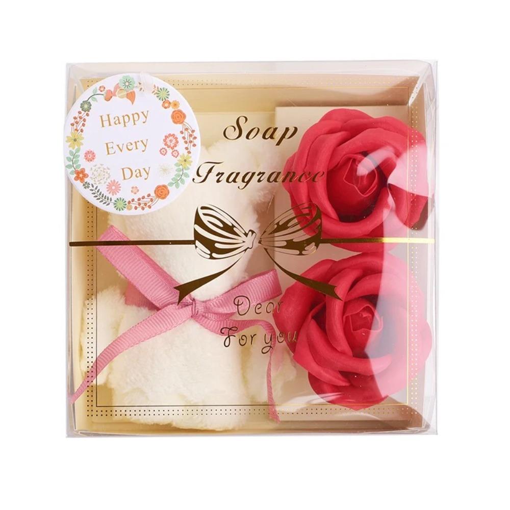 

Elegant Towel Towel Bear Soap Flower Gift Box Soap Flower Rose Festival Gifts Towel Bear Gift Box Birthday Party