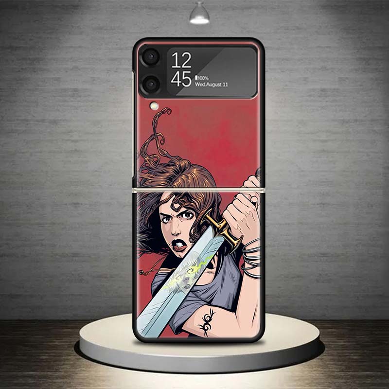 Buffy the Vampire Slayer Phone Case For Samsung Galaxy Z Flip 7 6 5 4 3 5G Shockproof Cover Z Flip7 Flip6 ZFlip5 Flip3 Flip4 Lux