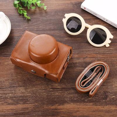 Étui en Cuir WEZHO pour Appareil Photo X100V, X30, Nikon J5, Panasonic GF9, LX100