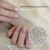 Mini Beveled Flat Bottom Zirconia Nail Art Decorations - Translucent White & Irregular Shaped Rhinestones Mixed Pack