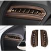 Wood Grain Peach Air Outlet Vent Trim For Toyota Camry 2018- Console AC L&R