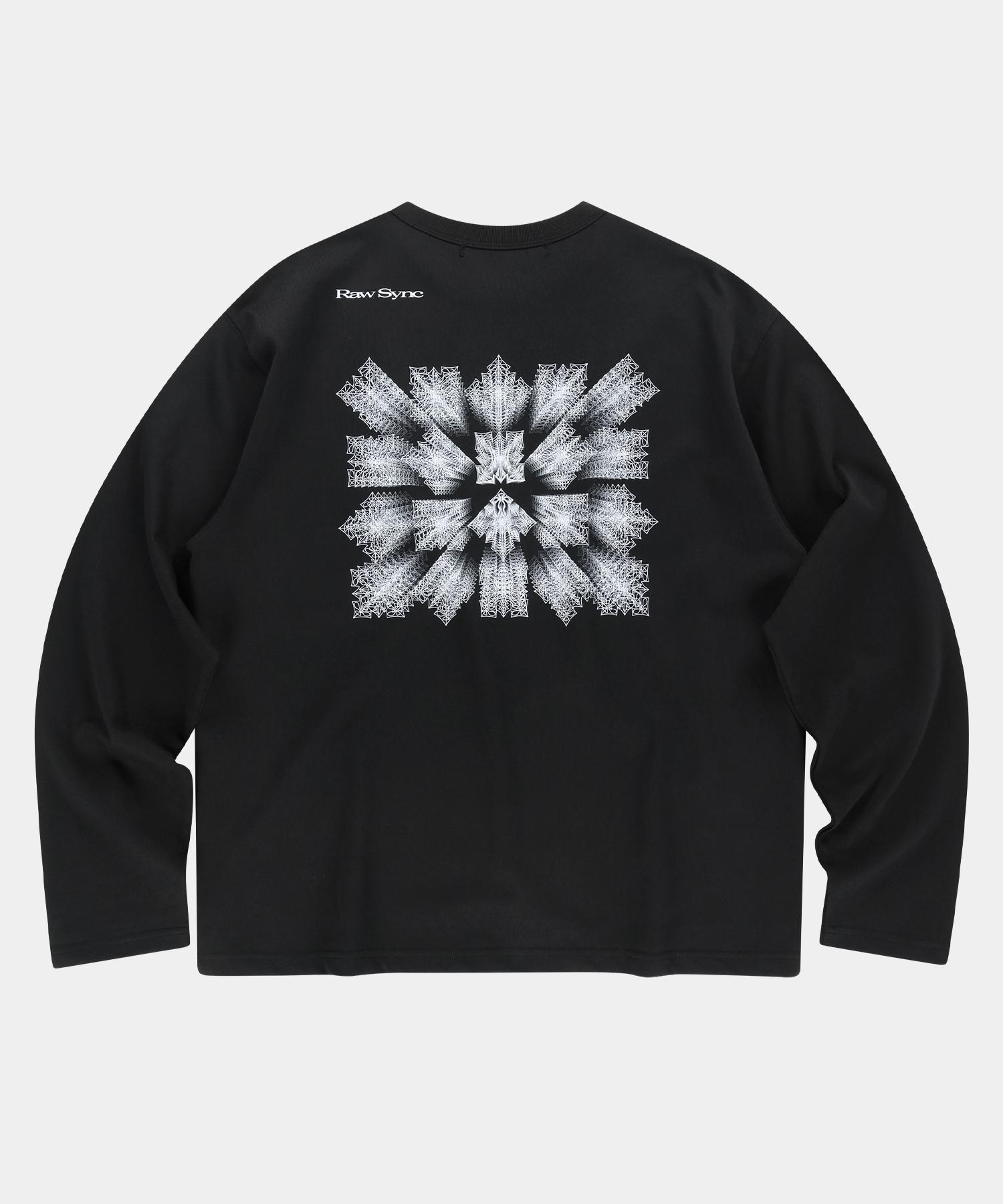 Slow Acid Grid Pattern Long Sleeve [Black] Black/S