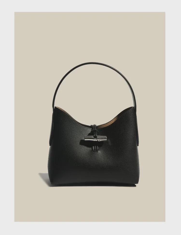 2024 Genuine Leather Bamboo Shoulder Bag: Spring/Summer High-End European & American Fashion