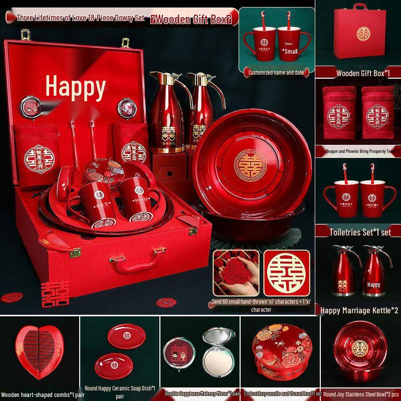 Bridal Dowry Gift Set: Complete Toiletries and Wedding Essentials Box for Bride's Family