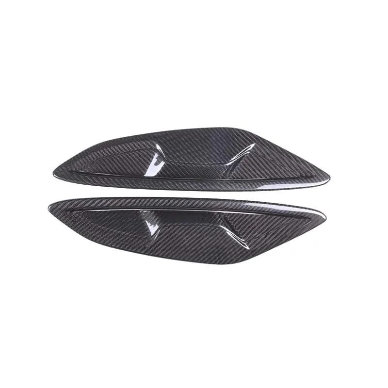 For BMW 8 Series G14 G15 G16 840i 2019-2023 Real Carbon Fiber Car Side Fender Side Air Outlet Cover Trim Exterior Accessories