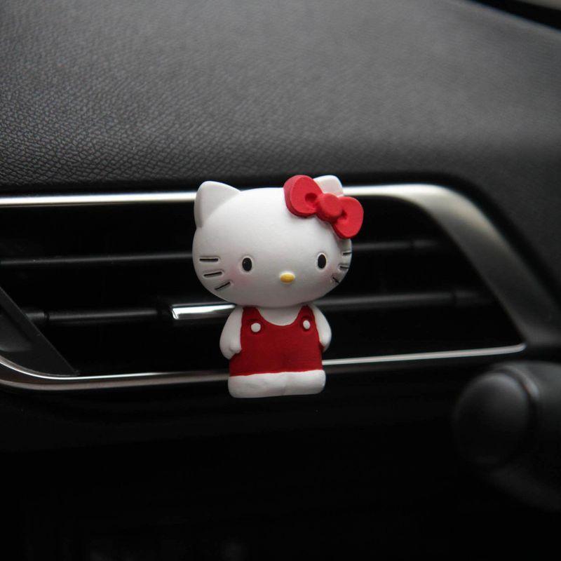 Cute Cartoon Hello Kitty Couple Doll Car Aromatherapy Car Air Conditioner Air Outlet Fragrance Fancy Fragrant Stone