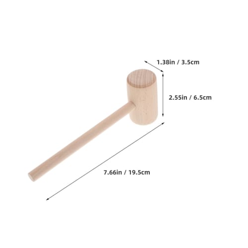 GALPADA Leatherworking Hammer, Versatile Wooden Hammer for Leather and Woodworking Projects