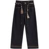 IEF 2025 Winter Petite Lined Denim Wide-leg Pants
