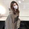 Women's Autumn And Winter Trendy Retro Loose Fleece Hoodie