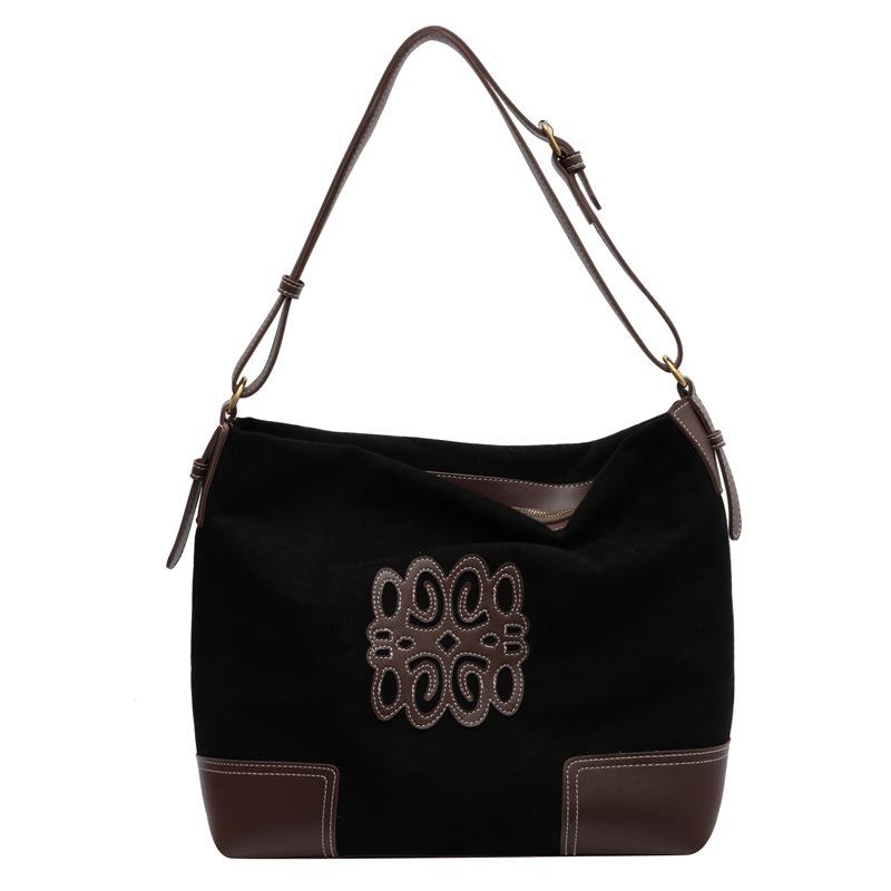 Large Capacity Bag Women's Bag 2025 New Fashion Autumn and Winter Suede Shoulder Shopping Bag High-end Commuter Tote Bag