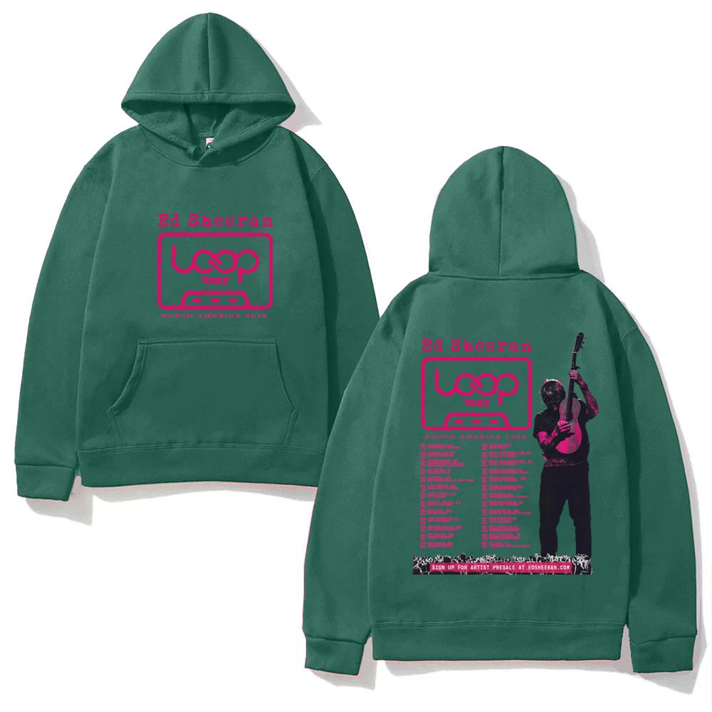 Ed Sheeran 2026 LOOP Tour Hoodie 2025NEW Grunge High Quality Sweatshirts Long Sleeve Clothes Punk Hoody Comfortable Hooded Moletom