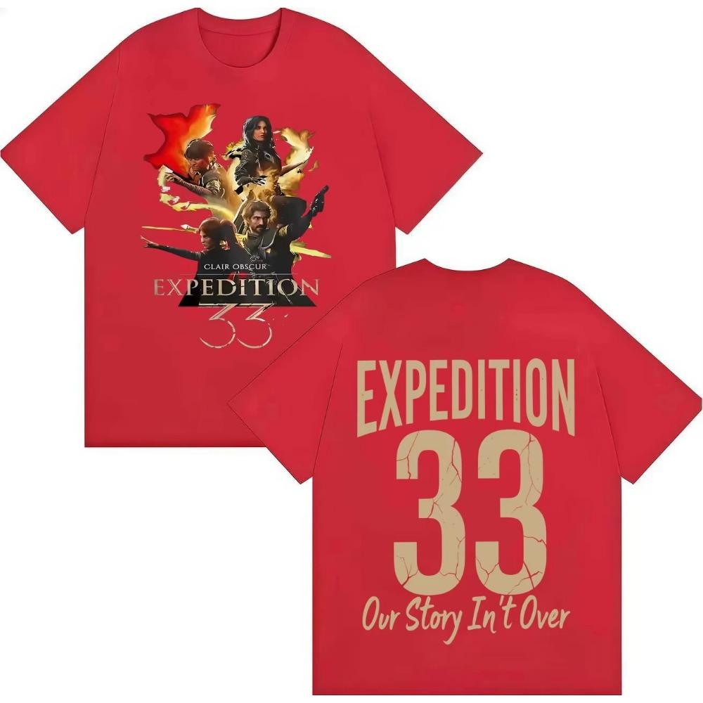 

Esquie Clair Obscur Expedition Sided Graphics T Shirts Mens Womens Fashion T-Shirts Gothic Short Sleeve Tops 3XL