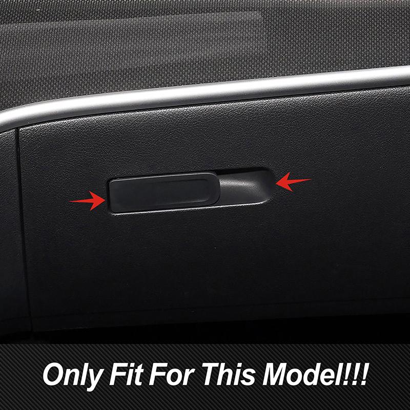 For Mercedes Benz C Class W206 Co-pilot Glove Box Switch Frame Carbon Fiber Pattern Stickers Cover Interior Car Accessories