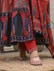 Bollywood Designer Gown Pant Dupatta Set Indian Women Top Tunic Kurti Salwar Suit Dress