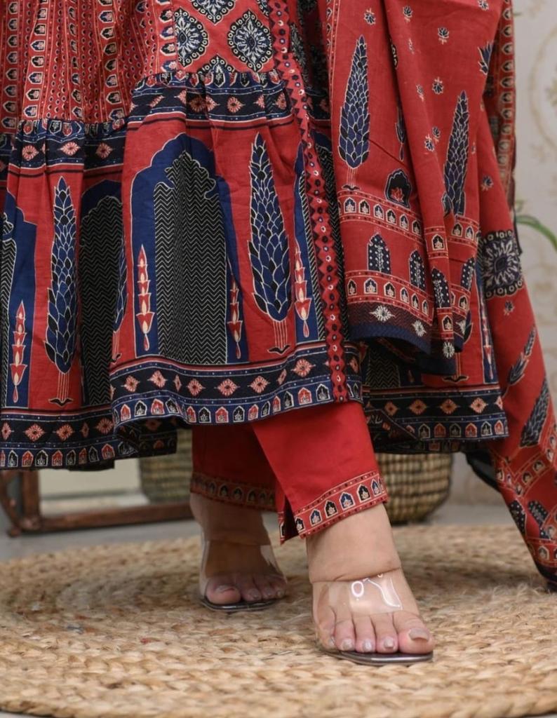 Bollywood Designer Gown Pant Dupatta Set Indian Women Top Tunic Kurti Salwar Suit Dress