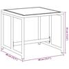VidaXL Tabourets de jardin 4 pcs noir acier et textilène, siège de jardin, tabouret d'extérieur, siège cube, siège 4008594