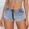 High Waist Stretchy Hole Sexy Casual Super Short Denim Shorts Jeans Women