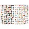 Cross-Border Alphabet & Number Sticker Set: 6 Sheets for Office, Education, Journal, Diary, and DIY Decoration.