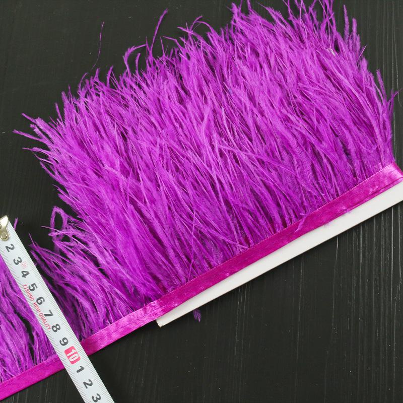 8-10 Ostrich Feather Diy Handmade Jewelry Accessories Crafts Decorative Clothing Skirt Cuffs