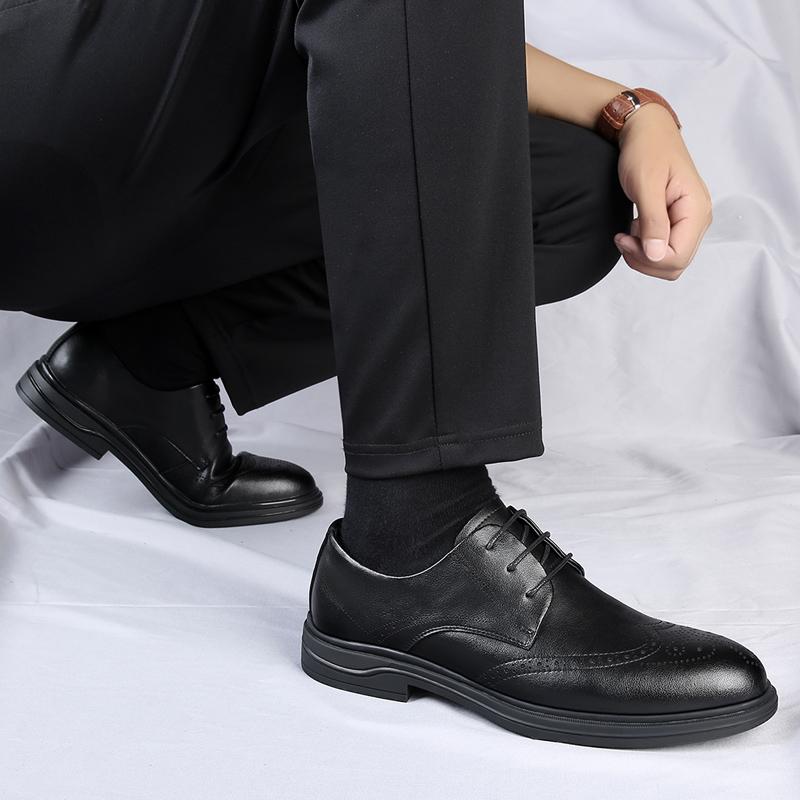 Herren Neue Luxusmarke Klassische Retro Schuhe Hochzeitsparty Büro Formelle Geschäftsschuhe Echtes Leder Komfort Spitzballerinas