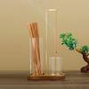 Incense Holder 2-in-1 for Sticks Anti-Ash Flying Incense Burner with Removable Glass Ash Catcher And Incense Sticks Organizer