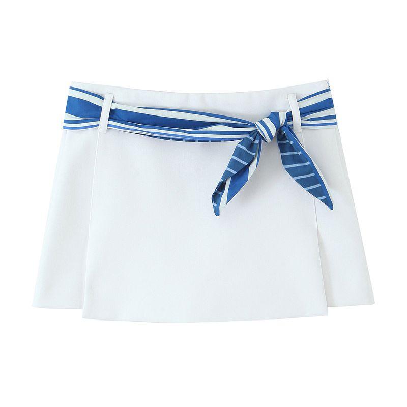 Kaslead New Women Clothes Western Style Patchwork Stretch Short Top Culottes 4772109 4661511