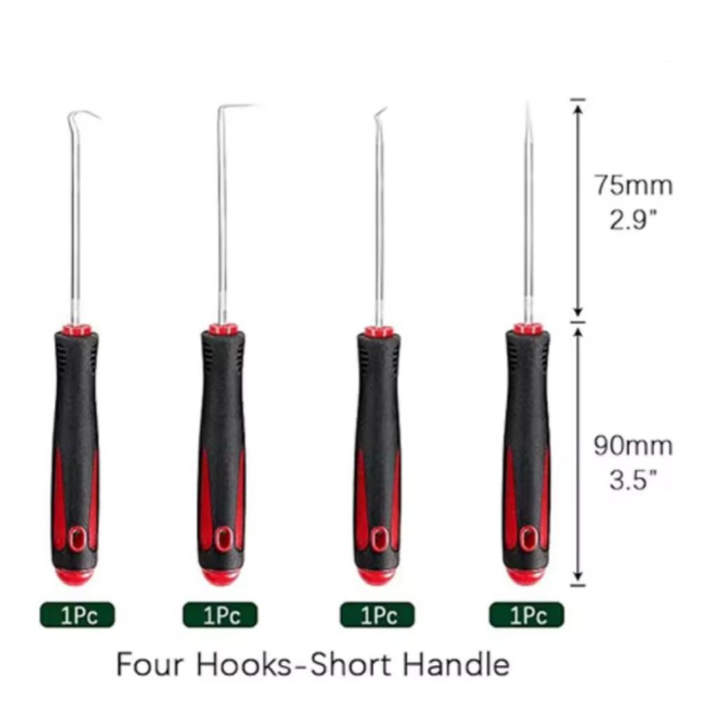 Carro Auto Veículo Óleo Selo Chaves De Fenda Conjunto O-Ring Selo Junta Extrator Removedor Pick Ganchos Ferramentas Selagem Ferramentas De Reparo 16cm 4Pcs