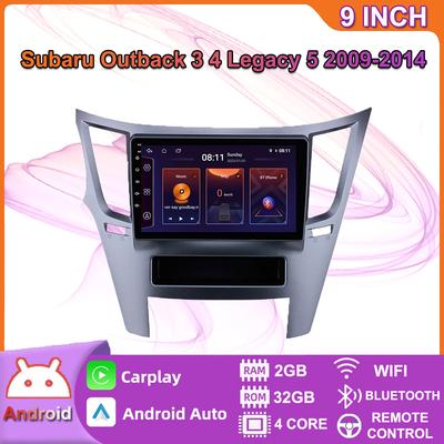 Icreative Autoradio Android Pour Subaru Outback 3 4 Legacy 5 2009-2016 Lecteur Multimédia Navigation GPS Stéréo 2 din