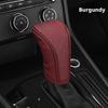 Car Shift Handle Cover PU Leather Non-Slip Wear-resistant Shift Knob Decor Protective Cover