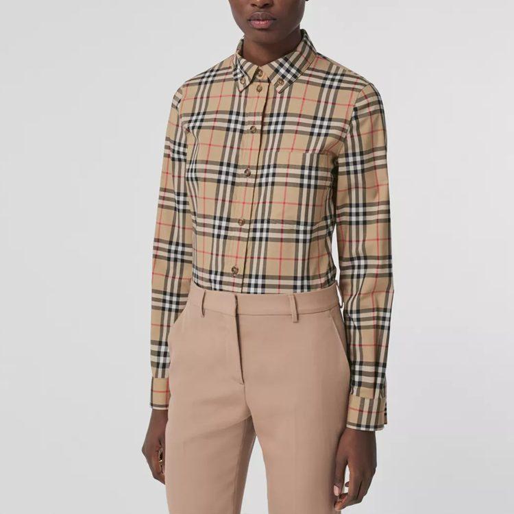 Burberry SS21 Shirt Women's Spring Outfit Beige 80222841