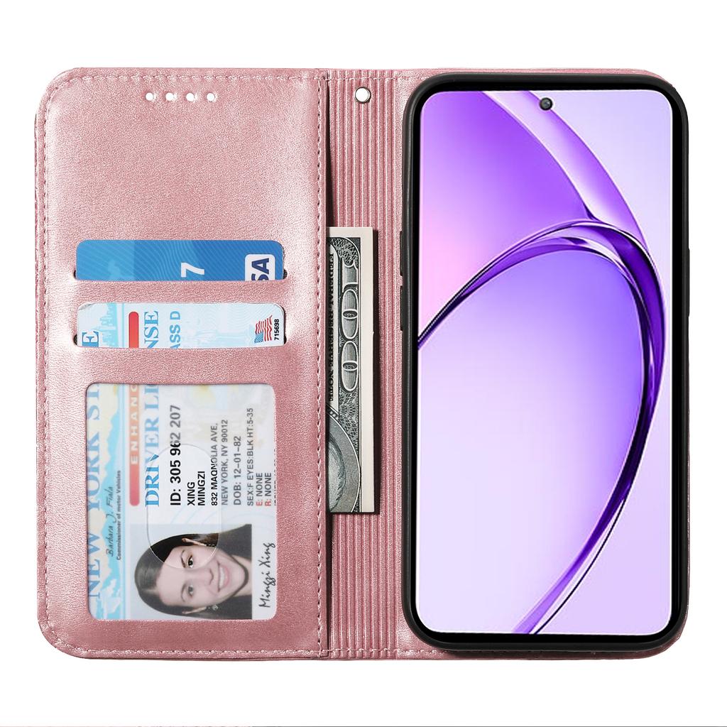 For Oppo Reno13 5G (Global) Case Calf Texture PU Leather Phone Cover with Wallet