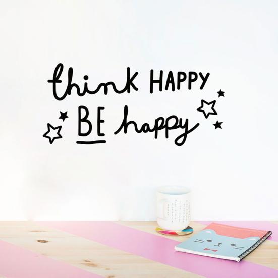 

Спасибо Be Happy Письма Шаблон ПВХ Наклейка на стену Дом Жизнь