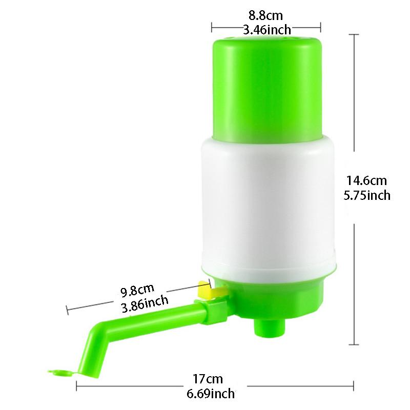 Portable Bottled Drinking Water Hand Press Removable Tube Innovative Vacuum Action Manual Pump Dispenser