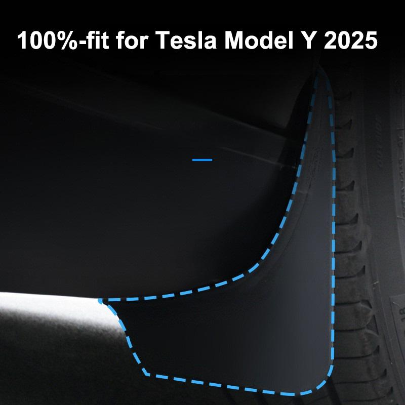 Car Mud Flaps Fender For Tesla Model Y Juniper Launch 2026 PP TPE Front Rear Wheel Mudflap No Drilling Anti-Sand Guard Protector