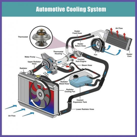 Nr. 0022037675 Motorkühlmittelthermostat für Mercedes-Benz C280 E320 94-1997