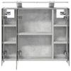 Bathroom Mirror Cabinet Concrete Grey 60 x 14.5 x 50 cm