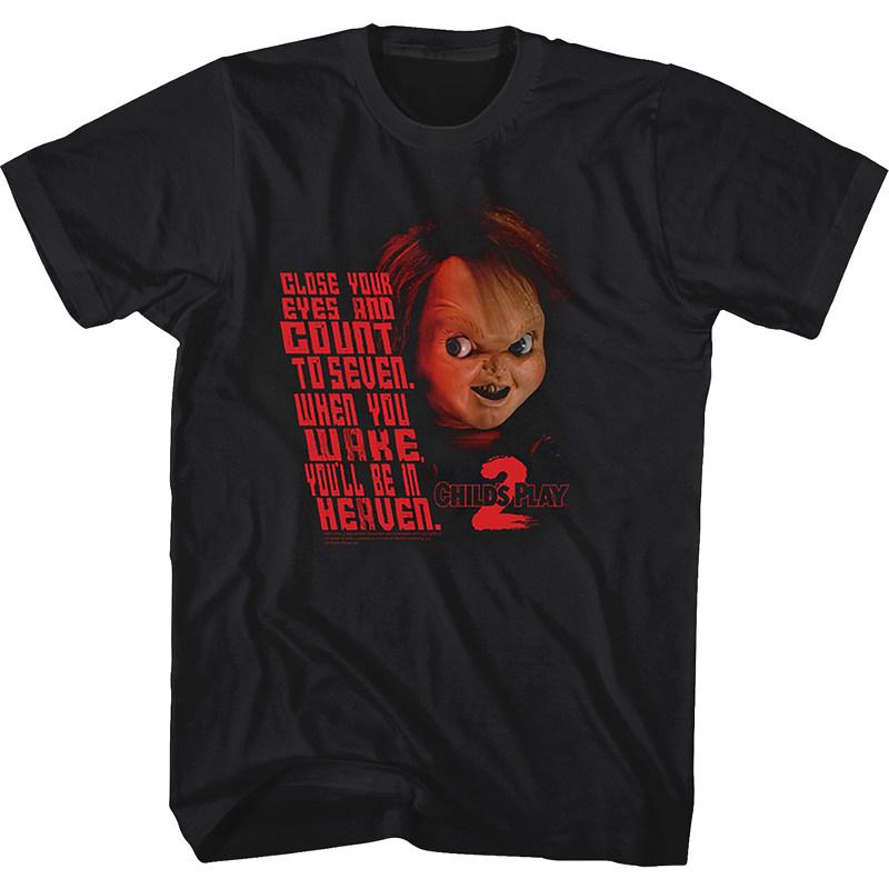 

Hot 1988s Childs Play Movie The Haunted Doll A Classic Retro Shortsleeved Tshirt Featuring A Terrifying Man S