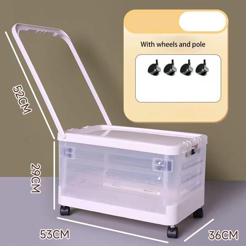 Removable Storage Box Folding Storage Box Multifunction Foldable Organizer Container Plastic Sundries Storages Supplies Organizer Box with Lid