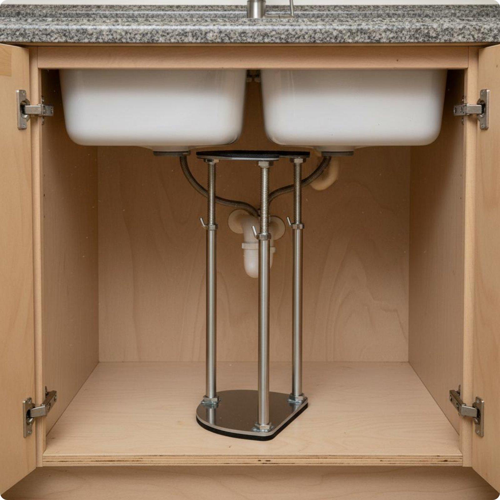 Undermount Sink Brace Bracket Sturdy-Duty Adjustable
