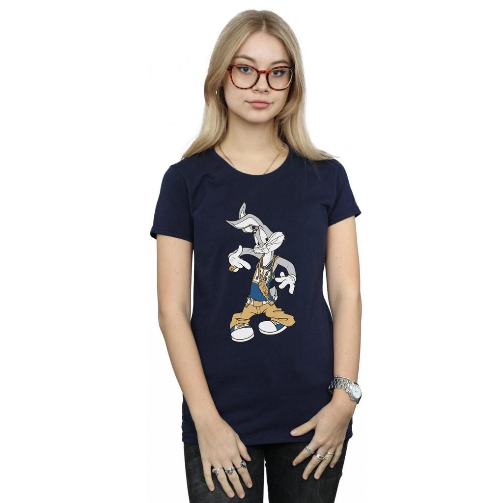 Looney Tunes Womens/Ladies Bugs Bunny Rapper Cotton T-Shirt