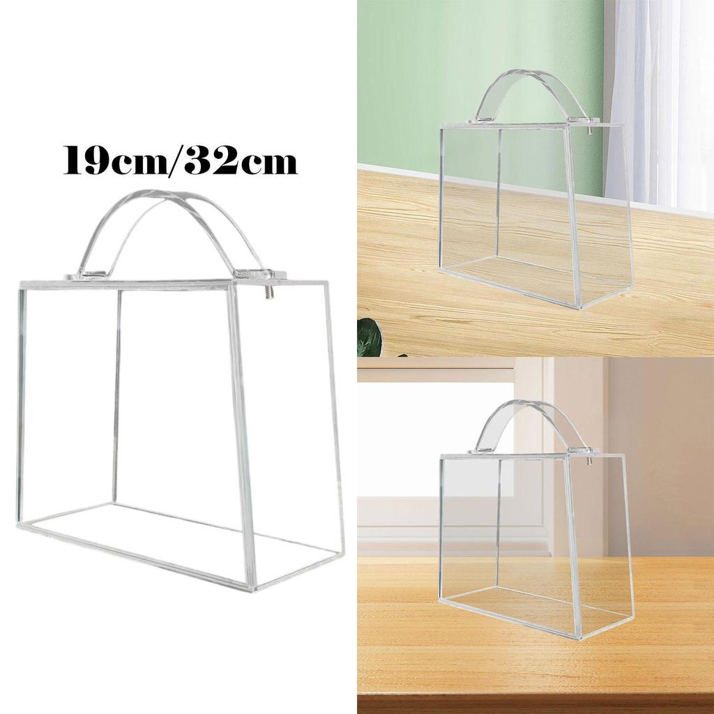 Flower Box Storage Box Transparent Acrylic Handheld Elegant Eternal Flowers Box