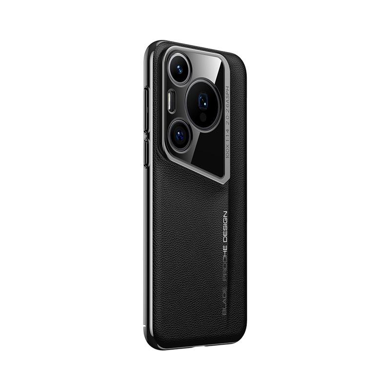 Suitable for Huawei Pura70Pro+ Mobile Phone Case High-end P70ultra Full-inclusive Anti-fall Business Plain Leather Case
