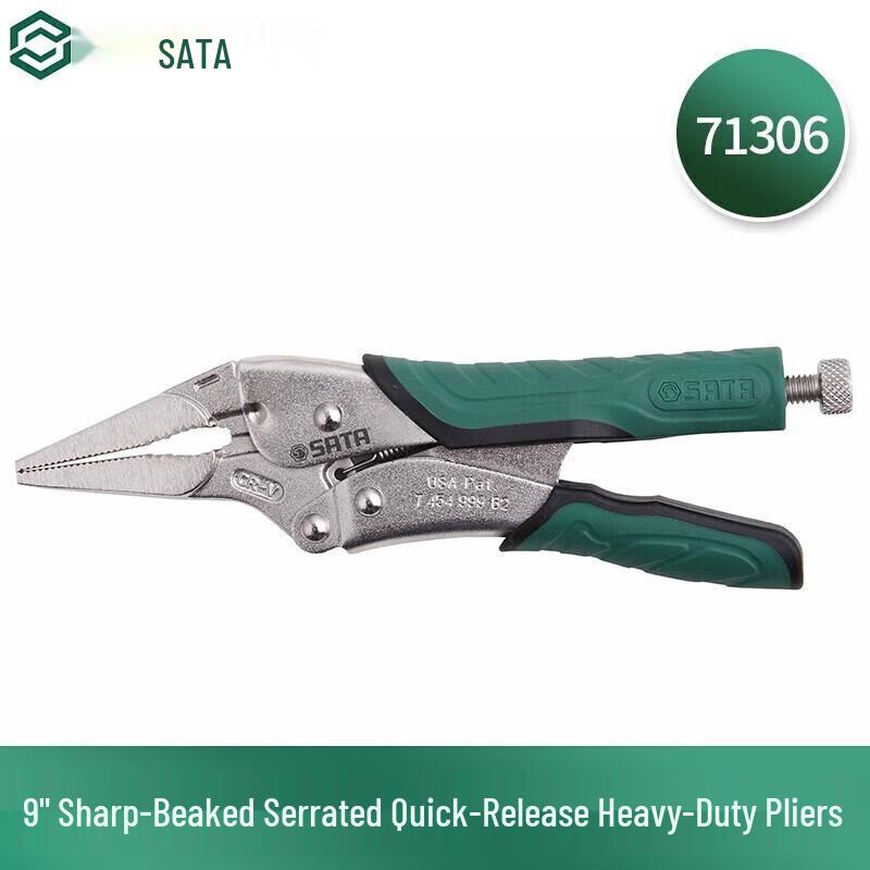 SATA 9-inch Pointed-Nose Quick-Release Locking Pliers