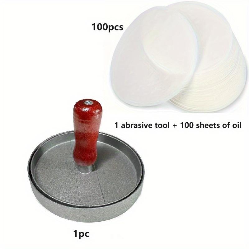 

Алюминиевый пресс для бургеров, легко извлекаемый, на 100 листов для котлет — идеально подходит для гриля, жарки на гриле и жарки — идеально подходит для приготовления бургеров с говядиной Tools+100 pieces of paper красный