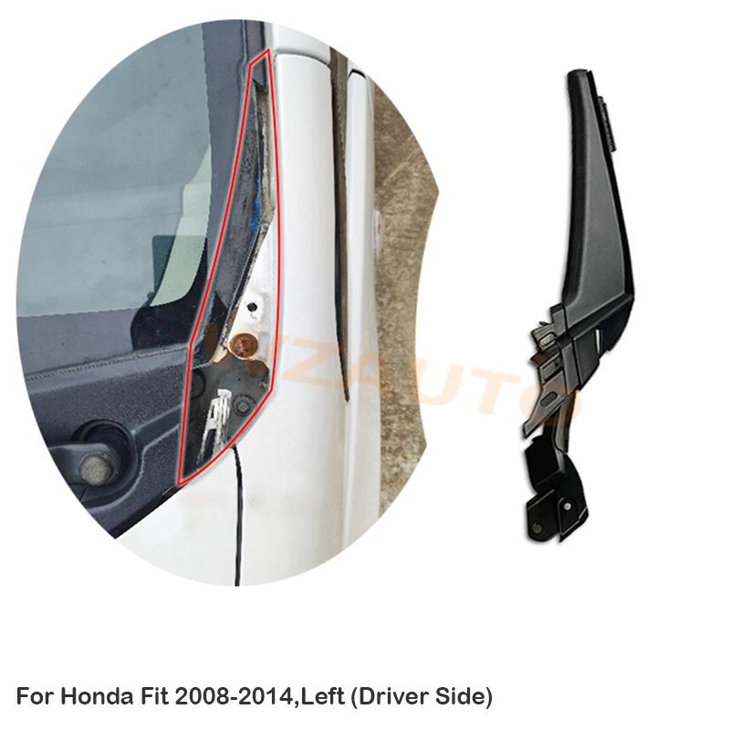 Front Windshield Wrap Corner Trim Wiper Side Trim Engine Hood Hinge Cover For Honda Fit 2008 2009 2010 2011 2012 2013 74222-TF0